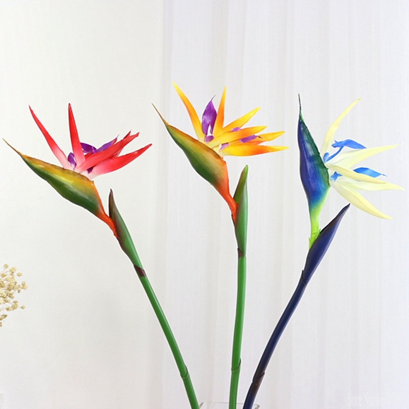 Bird Paradise Strelitzia - Planta artificial de silicona de 90
