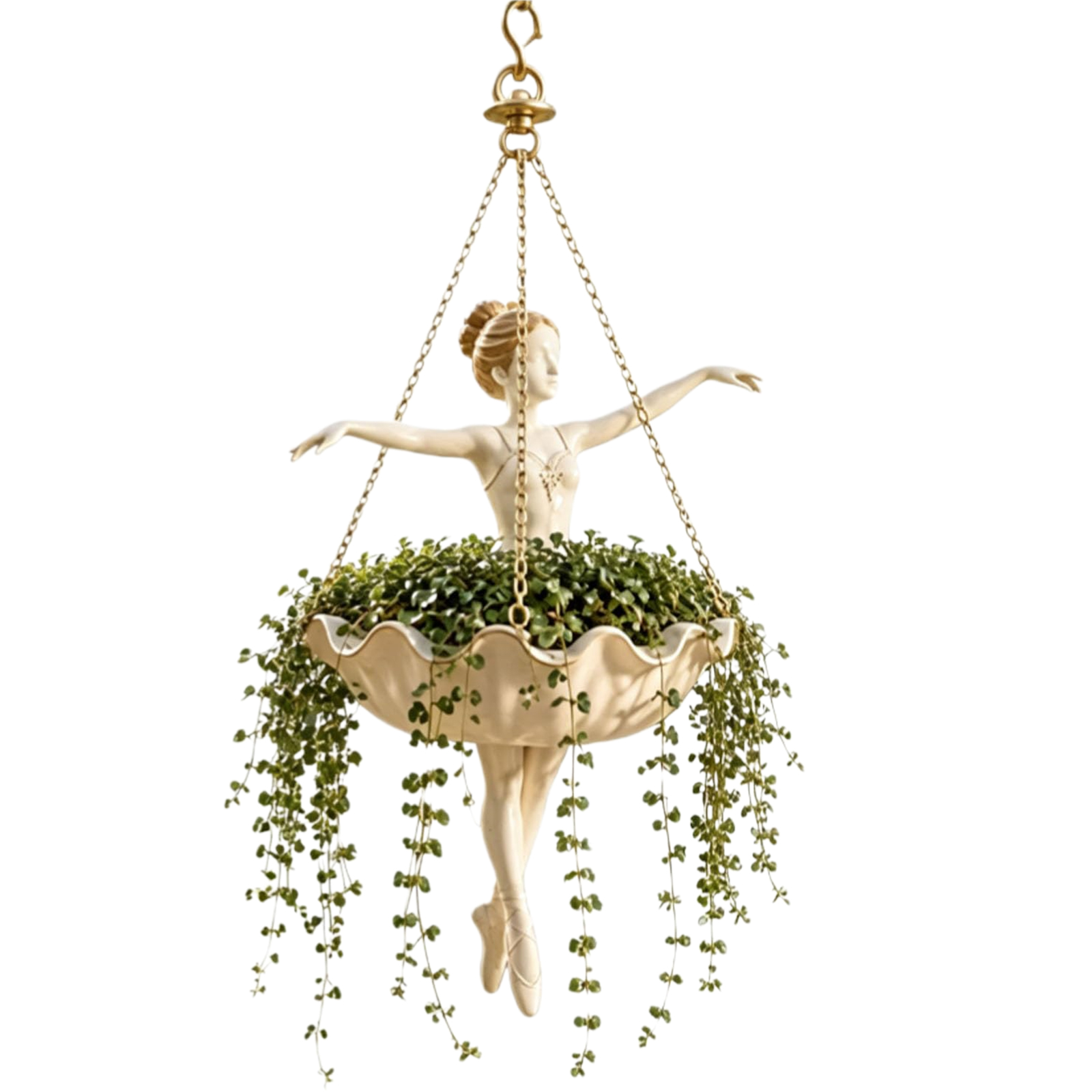 Spider Plant Hanging - Maceta Colgante con Diseño de Bailarina,