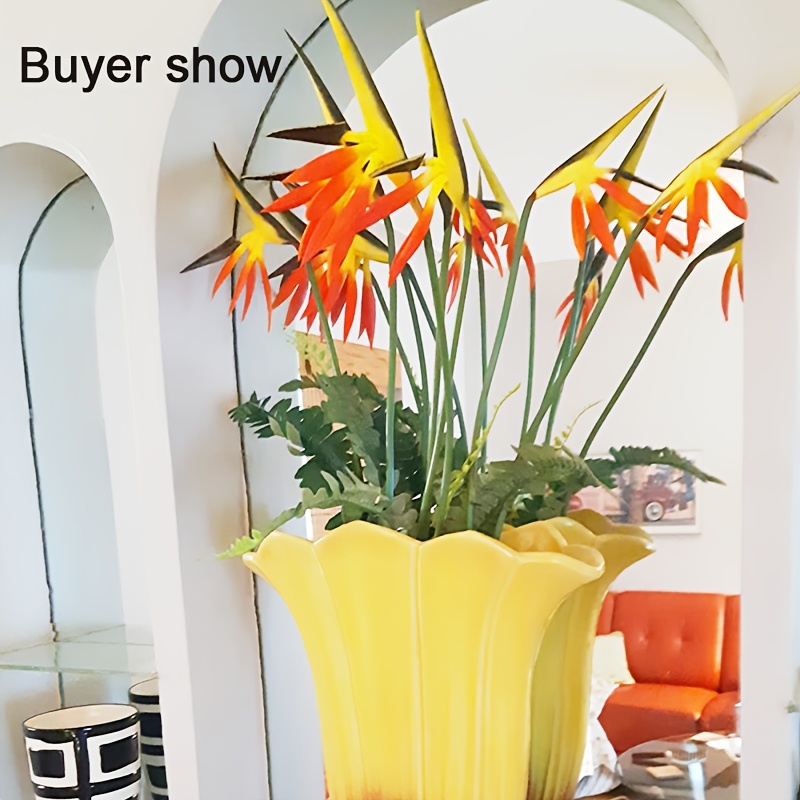Flores artificiales Pájaro del - Bird Paradise Strelitzia reseña y precio