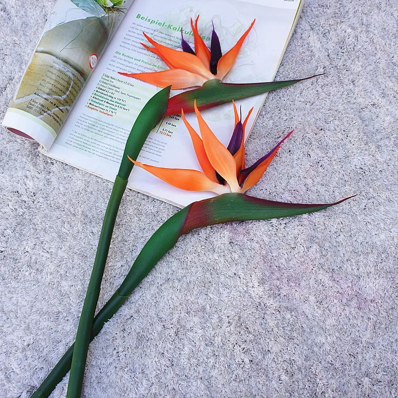 Flor artificial de tacto real, - Bird Paradise Strelitzia reseña y precio