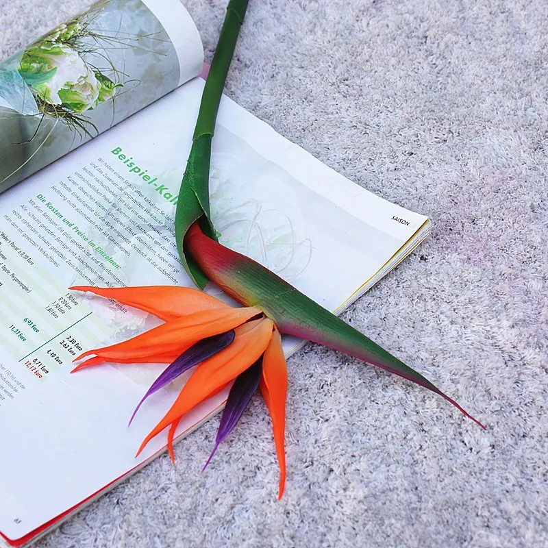 Flor artificial de tacto real, - Bird Paradise Strelitzia reseña y precio