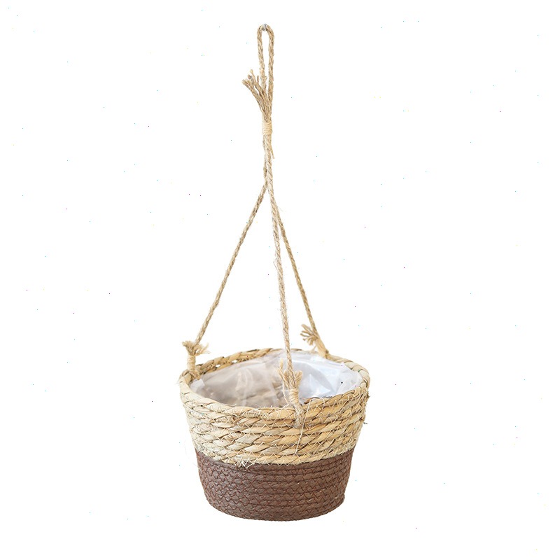 Cesta colgante de paja, maceta - Spider Plant Hanging reseña y precio