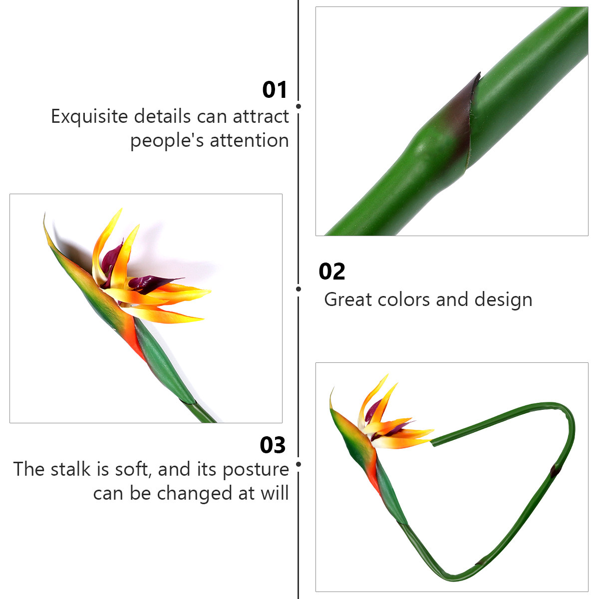 Planta Artificial de Ave del P - Bird Paradise Strelitzia reseña y precio