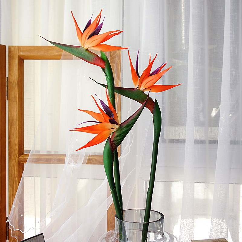 3 piezas de flores artificiale - Bird Paradise Strelitzia reseña y precio
